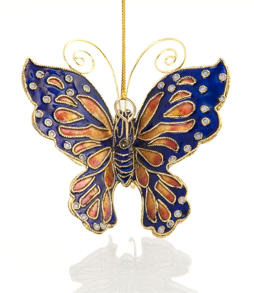 Cloisonne Large Butterfly Ornament